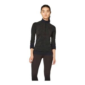 Lululemon Rest Less 1/2 Zip Pullover in Black Armory size 8?